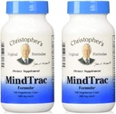Christopher's originele Formules MindTrac Formula, Natuurlijke Mood Support & Geheugen Supplementen 100 Caps - Verpakking van 2