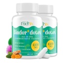 15-en-1 Détox Binder, Charbon activé, Zeolite & Bentonite Clay, Chlorella, 1500 MG Supplément de détox Absorbant Maximum, Foie Gut Détox digestif, 180 Capsules Vegan