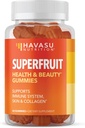 Vegan Superfruit Gummy Beauty Vitaminen met Collageen verbeteren Ingrediënten voor haar huid en nagels groei - Perfecte plantaardige Gummies Alternatief voor Collageen Pillen