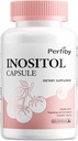 Inositolsupplement, Myo-Inositol & D-Chiro Capsules met Folaat, Vitamine D, Regulate Menstrual Cycle & Ovarian Support - 120 Telling, 60-Day Supply