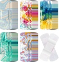 120 Stuks Stof Kleefstof Flexibele Bandages Bulk Geassorteerde Vormen en Patronen Kleine Kleurrijke Mooie Stof Bandages met Non Stick Pad 3 x 1 Inch voor Snijwonden Vrouwen(Kleurvol)