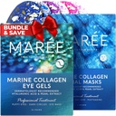 MAREE Eye Gels & Gezichtsmaskers bundel - Under Eye Gels for Puffy Eyes and Dark Cirkels, Sheet Moisturizing Maskers - Marine Collageen & Hyaluronic Acid, Green & Red Algen Extract - voor alle huidtypes