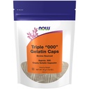NOW Supplementen, Lege Gelatine Capsules, Triple "000," Runderbrond, Gevuld op gewicht, 200 Gel Capsules