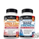 BioSchwartz Daily Multivitamine voor vrouwen 50 & meer (1 maand supply) Plus Bone Strength Mineral Supplement met Calcium en Magnesium (1 maand supply)