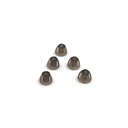 Aid auditif Domes Smoky Gray Conseils Pièces d'oreille confortables pour l'amplificateur de son BTE ouvert Kit PSAP invisible, sauf pour RIC 5mm (S * 5)