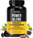 Pure Himalaya Shilajit met Ashwagandha voor mannen - 12000mg Authentieke Shilajit Capsules met Goksura, KSM-66 & Safed Musli 