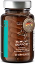 N°7 Immuun Support Supplement - Immunity Boost with Echinacea - Natural Vitamin C from Acerola - Zink - Andrographis - Grapefruit Seed Extract - Vegan Immuun System Vitaminen Complex - 60 Capsules