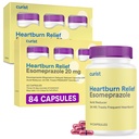 Curist Esomeprazol 20mg Capsules Vertraagd Release 84 Tel - Acid Reflux Medicine for Heartburn Relief - Two Packs of 42 Count Capsules (84 Total) - Acid Reflux Relief