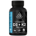 Halal Vitamine D3 met K2 Kauwtabletten - Vitamine D 2000 iu + Menachinon-7 (MK7) 