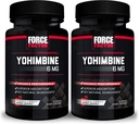 Facteur de force Yohimbine supplément pour les hommes, Yohimbe Extrait d'écorce avec absorption supérieure pour améliorer la performance, 6mg Yohimbine pilules d'écorce avec ingrédients naturels clés, 30 Compte (paquet de 2)