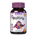 Bluebonnet Voeding Rainforest Animalz Geheel voedsel op basis van meerdere kauwtabletten, kinderen Multivitamine & Mineraal, Vitamine C, D3, ijzer, Glutenvrij, Melkvrij, Kosjer, 90 Kauwtabletten, gemengde smaken