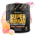 ALPHA LION Core Pre-workout met Creatine voor Performance, Beta Alanine voor Spier, L-Citrulline voor Pump & Tri-Source Cafeïne voor Duurzame Energie (30 Servers, King Limonade Flavor)