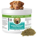 Alleen Natural Pet Senior Ultimate Daily Canine Vitamine Supplement voor Honden Complete Holistic Health Support - Made in USA, 5.3 oz Turkije Flavored Powder