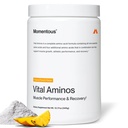 Momentus Vital Aminos Powder Supplement - BCAA & EAA - Tropical Punch - NSF gecertificeerd voor sport - GGO- & Glutenvrije - 30 porties - Pakket mei Vary