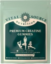 Vitale bron Voeding - Premium Creatine Gummies - Spiergroei, Recovery & Energy Support - 5g Creatine Monohydraat - Veganistisch, Glutenvrij en Halal - Wild Aardbei - 120 Gummies - 30 porties