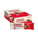 Denk na! Proteïne Bars, Hoge Proteïne Snacks, Glutenvrij, Kosjer Vriendelijk, Chunky Peanut Butter, Voeding Bars, 2.1 Oz per Bar, 10 Tellen (Verpakking mei Vary)
