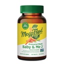 MegaFood Baby & Me 2 Prenatale vitamine en mineralen - Vitaminen voor vrouwen - met folaat (Foliumzuur Natural Form), Choline, ijzer, jodium, en vitamine C, vitamine D en meer - 120 Tabs (60 Servers)