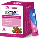 OMOGS Vrouwen Probiotica,120 miljard-CFUs, 18 Strains, met 3 Prebiotica en Cranberry Extract, Hulp voor Immune Booster, Digestieve Gezondheid, Gut Health en Vaginale Gezondheid