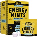 Viter Energie Cafeïne Mints 80mg Extra sterkte - 90 stuks Gecafeineerd met B Vitaminen. Suikervrije Vegan ademmunt. Activeer Nootrope Focus Booster voor snelle alertheid (Wintergroene smaak, 30 Pack)