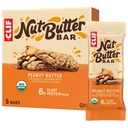 CLIF Nut Butter Bar - Beurre d'arachide - Barres d'énergie remplies - Non-OGM - USDA Organic - Plant-Based - Faible glycémique - 1,76 oz (5 pack)