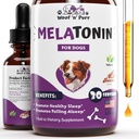 Hond Melatonine - Melatonine voor honden - Honden slaaphulp - Slaaphulp voor honden - Melatonine voor honden slapen - Hond kalmeren - Kalmeren voor honden - Hond Calming Treats - Hond angst verlichting - 1 fl oz: Bacon smaak