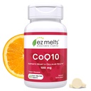 EZ Melts Dissolvable CoQ10 Supplement 100 mg, Sugar-Free, 2-maand levering - 1 verpakking