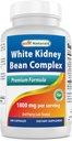 Best Naturals Witte Nier Bean Complex 1800 mg per portie- 180 Capsules. Niet-GMO, en glutenvrij