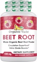 Biologische Veda Beetwortel Capsules 1500mg - 300 Beetwortelpoeder Capsules met hoge sterkte Nitraten ter ondersteuning van Circulatie, Nitrikoxide, Energie, Endurance & Uithoudingsvermogen - Non-GMO & Glutenvrije