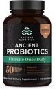 Oude Voeding Probiotica, Ultiem met Kurkuma, Gember en Fenegriek, Ondersteunt spijsverteringsfuncties, Vermindert diarree, Constipatie, Opgeblazen, Superfoods Blend, 50 miljard CFU*, 30 Capsules