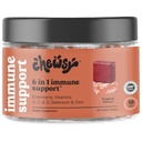 Chewsy 6-in-1 Immune Support Supplement Fruitige Kauwen met vlierbessen, vitamine C, A & D, zink & Selenium - 30-dagen levering, individueel verpakte immuniteit vitamines Kauwen voor volwassenen en kinderen (1)