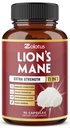 Zolotus 11 in 1 Leeuwen Mane Mushroom Capsules, 3 maanden levering met Cordeyceps, Reishi, Ashwagandha, Panax Ginseng - 90 Capsules