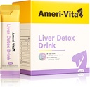Liquid Liver Detox Drink Supplement - Melkdistel & Artichoke Extracten met kurkuma & Inositol - Natuurlijke levergezondheidsondersteuning - Suikervrije, niet-GMO, Peach Flavor - 30 Sachets