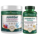 Purity Products Bundle - JointGel (Berry Flavor) + Ultimate HA Joint Gel Berry Powder (Bioactive Collagen Peptides + MSM) - Ultimate H.A. (BioCell Collagen, Quercetin, Hyaluronic Acid + More)