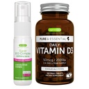 Dagelijks vitamine D3 + Super B12-complex 5000mcg Vegetarische bundel, 365 2000iu vitamine D3 tabletten + Hoge sterkte B12 Cherry Flavor Sublingual Spray, door Igennus
