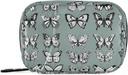 Naanle Vintage Butterfly Pill Box 7 Day Pill Case Travel Pill Organizer Bag met Zipper Pill houder draagbare Weekly Case Compacte grootte voor vitamine supplement
