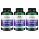 Lactate de magnésium de Swanson - Supplément minéral favorisant le soutien de la santé musculaire et osseuse - Forme minérale de lactate sans lactose pour l'absorption douce - (120 capsules, 84mg chacune) 3 boîtes