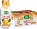 FeelGood Superfoods Vita Fruit en Veggies Immune Support Shot Supplementen, Oranje smaak, Pack van 10 Immunity Shots, Immuun System Booster Drink gemaakt met 25 Biologische Fruit en Groenten