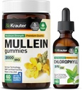 BIO KRAUTER Mullein 60 Gummies & Chlorofyl Tinctuur 2 Fl. Oz.