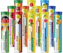 T&D Duitse vitamine, mineralen - 240 Vegan/Vegetarisch Drink Bruistabletten - Mixed Fruit smaakdoos - Made in Germany