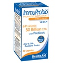 HealthAid ImmuProbio 60 Caps - 50 Miljard CFU met Prebiotic, Once Daily, Acid & Bile Resistant Strains, Vegan