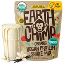 EarthChimp poudre de protéines végétales organiques - avec probiotiques - Non OGM, sans produits laitiers, sans lactosérum, à base de plantes poudre de protéines pour les femmes et les hommes, sans gluten - 26 portions 32 Oz (Vanilla) Pas de scoop