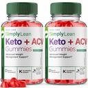 rize labs (Pack van 2 SimplyLean Keto + ACV Gummies for Advanced Weight Loss, SimplyLean Supplement for Maximum Strength Gomitas, Advanced Formula Review (120 Gummies)