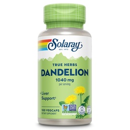 SOLARAY Dandelion Root Supplement - gezonde nier- en leverondersteuning - 1.040 mg per portie - veganistisch, lab geverifieerd, 60-dagen garantie - 50 porties, 100 VegCaps