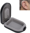 Gehoorhulpzaak, hoorzittingsreis, gehoorhulp Accessoires, waterdichte Drop Resistance Storage Box, Black (2.6 x 2 x 1in)