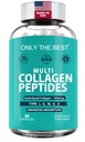 Premium Multi Collagen Peptides Capsules 1800mg - Types I, II, III, V, X To Support Skin, Hair, Nails - Helps Bones, Joints, Muscles, & Digestive Health* Hydrolyzed Collagen Supplement 90 Capsules