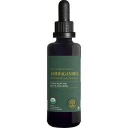 Organic Ashwagandha KSM-66 Extract Drops, Extra Strength Blend (2 Oz)