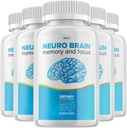 (5 Pack) Neuro Brain and Focus Supplement, Neuro Brain Memory Focus and Cognitive Support, Neuro Brain Pillen Nootrope NeuroBrain to Boost Memory Neuro Brain Vitamin (300 Capsules)