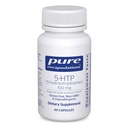 Encapsulations pures 5-HTP 100 mg - Santé du cerveau, régulation du sommeil et soutien de l'appétit* - 5-Hydroxytryptophane - Sans gluten et sans OGM - 60 capsules