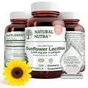 Natuurlijke Nutra Zonnebloem Lecithin 2000 mg Supplement, Ondersteunt Borstvoeding moeders met Plugged Milk Duct Relief, Lever & Brain Health Booster, Soy Free, Non-GMO, Gluten-Free, 120 Softgels (2 Pack)