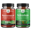 Bundel van Anti Veroudering Trans Resveratrol en Pure Selenium Thyroid Ondersteuning Supplement - Natuurlijke gezamenlijke ondersteuning Supplement - Natuurlijke Immune Booster voor volwassenen
